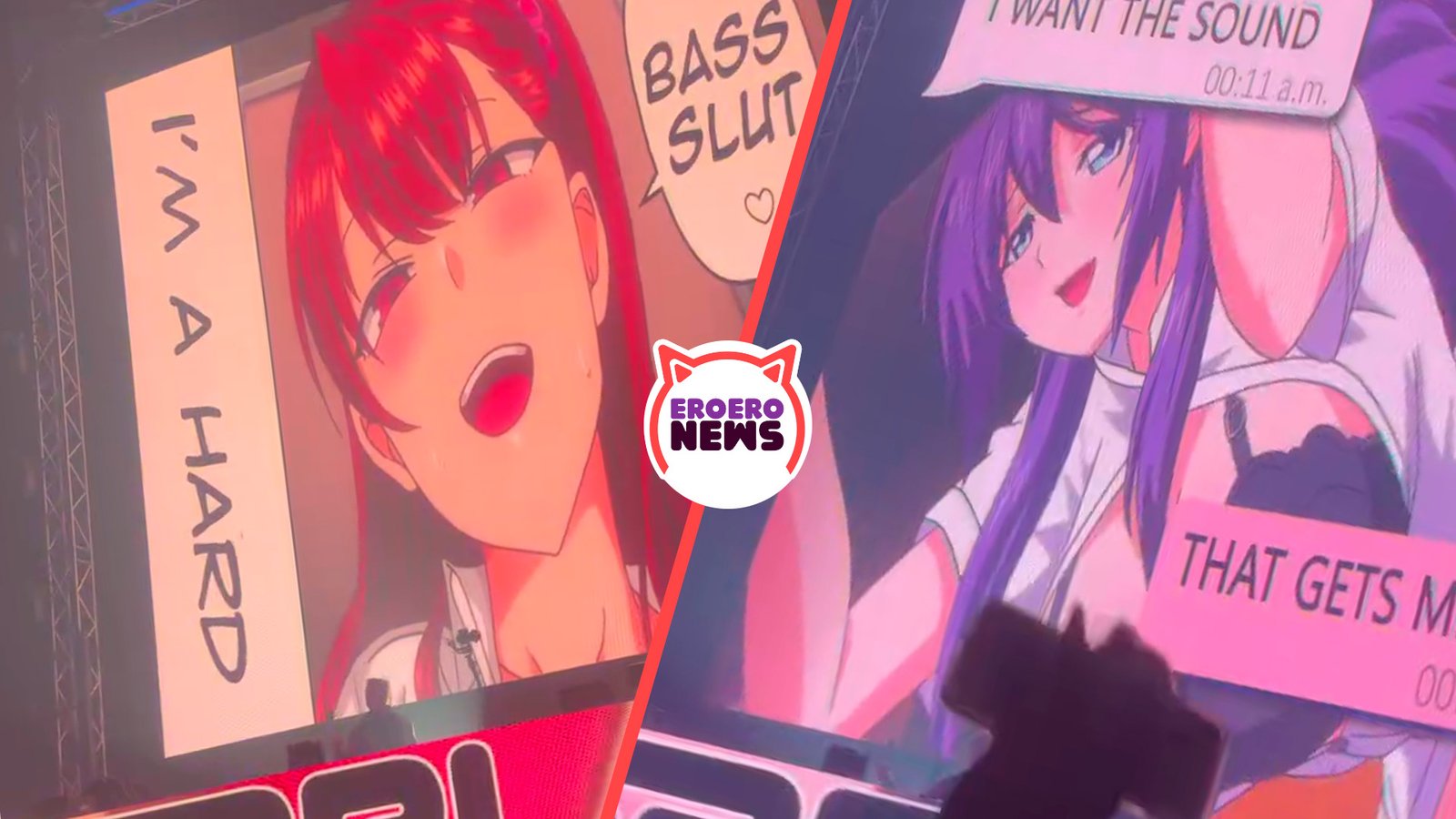 Concert Goes Viral für Showing Hentai Scenes!